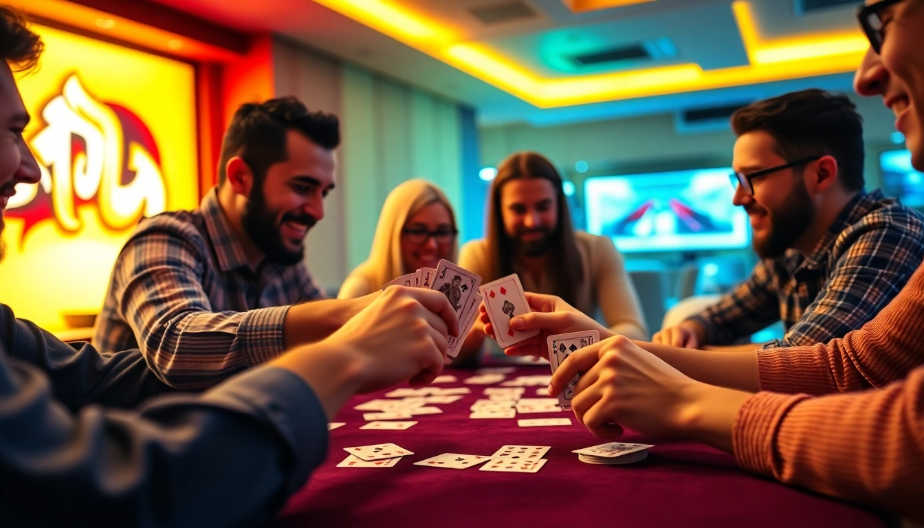 Experience the thrill of rummy wealth as players strategize around a vibrant game table.