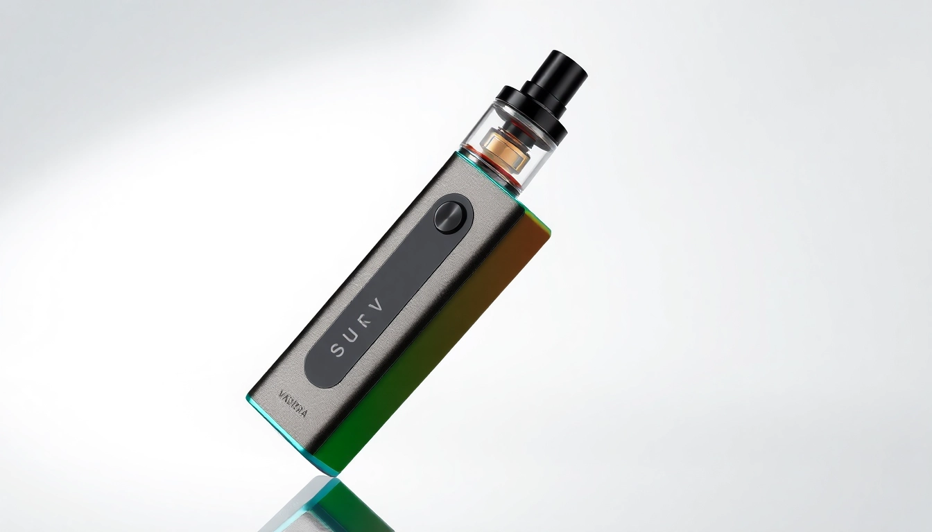 Buy HQD Surv kaufen - vibrant vape device with multiple flavor options displayed attractively.