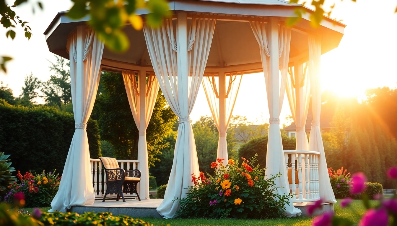 Explore a picturesque gazebo Ireland surrounded by vibrant gardens, perfect for outdoor gatherings.