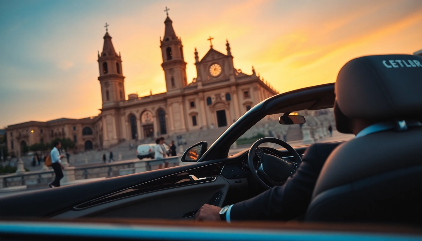 luxury hire chauffeur Malta providing a premium transportation experience in a luxury vehicle