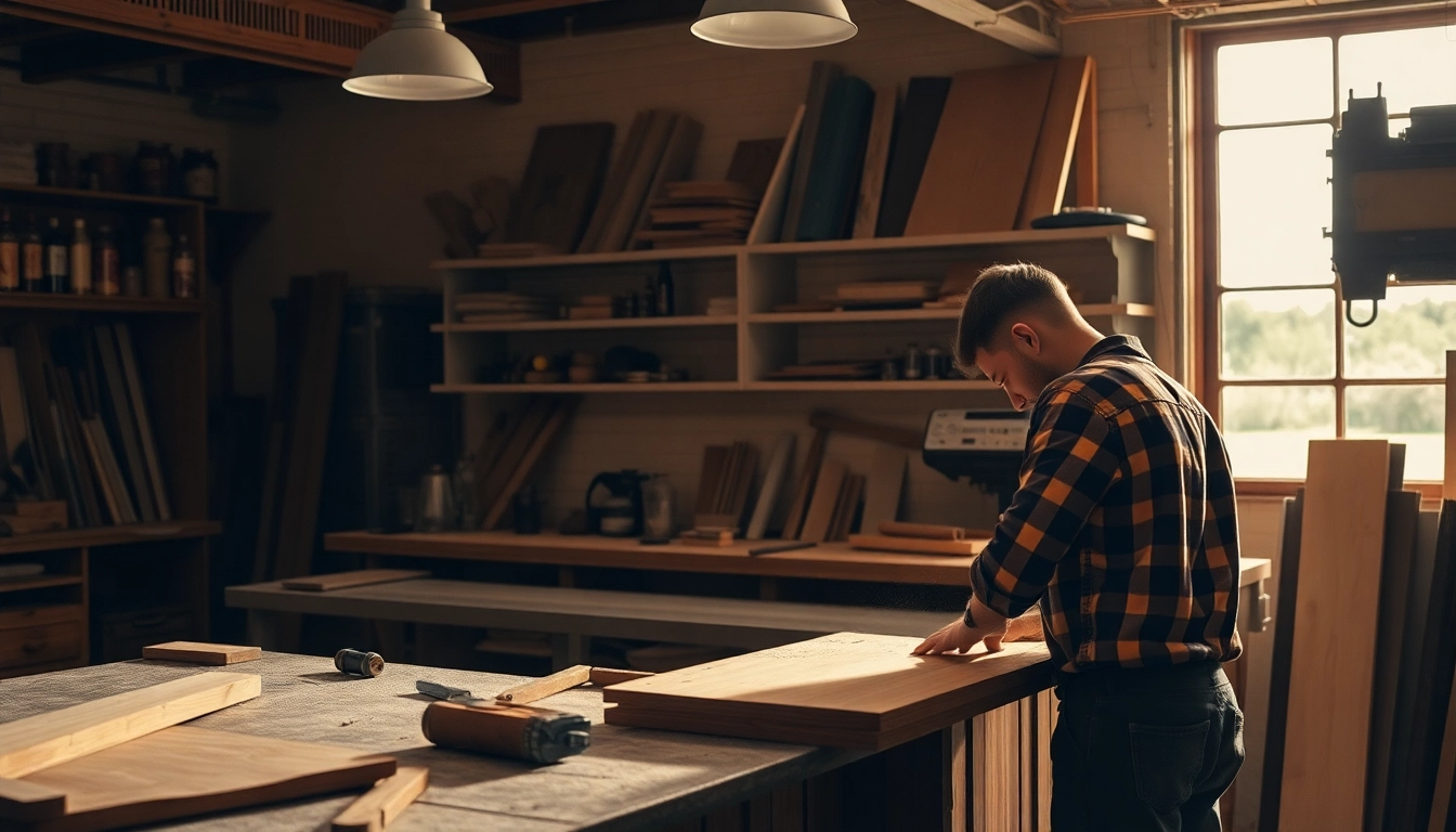 Engaging in back bar repair, a craftsman meticulously fixes a wooden bar structure with professional tools.