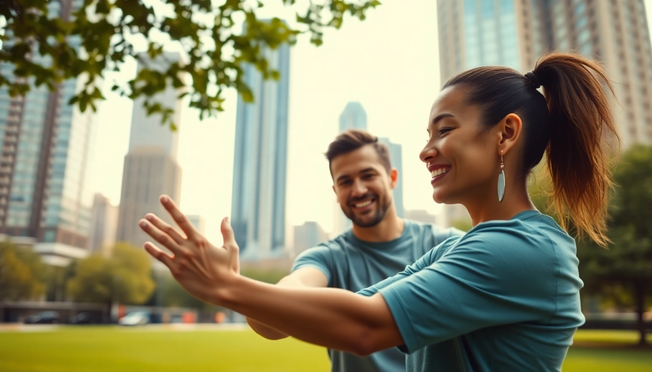 Experience the expertise of the Best Fitness Trainer Jersey City during an engaging outdoor training session in a vibrant urban setting.