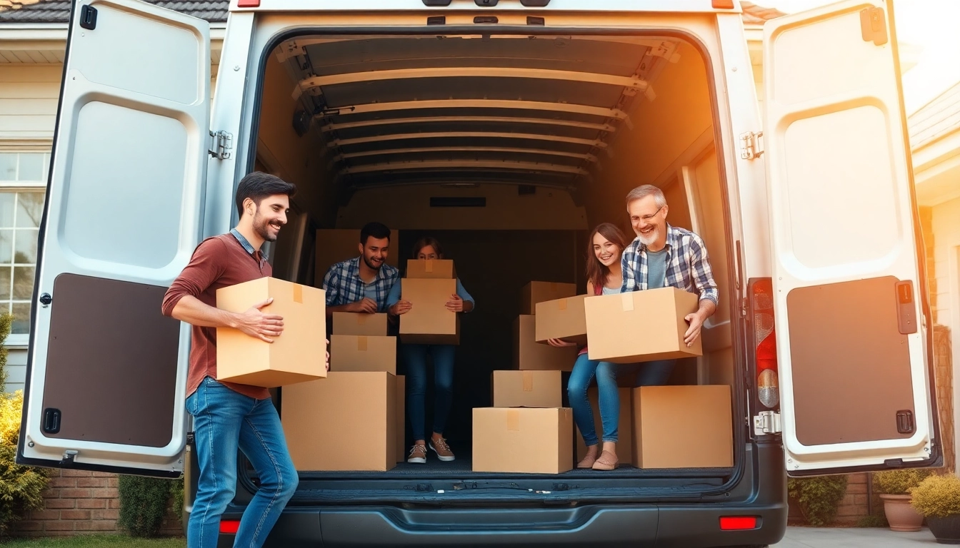 Families packing for home removals in Keighley, showcasing teamwork and organization.