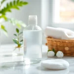 Reveal the best face wash for oily skin in a pristine skincare setup with natural elements.