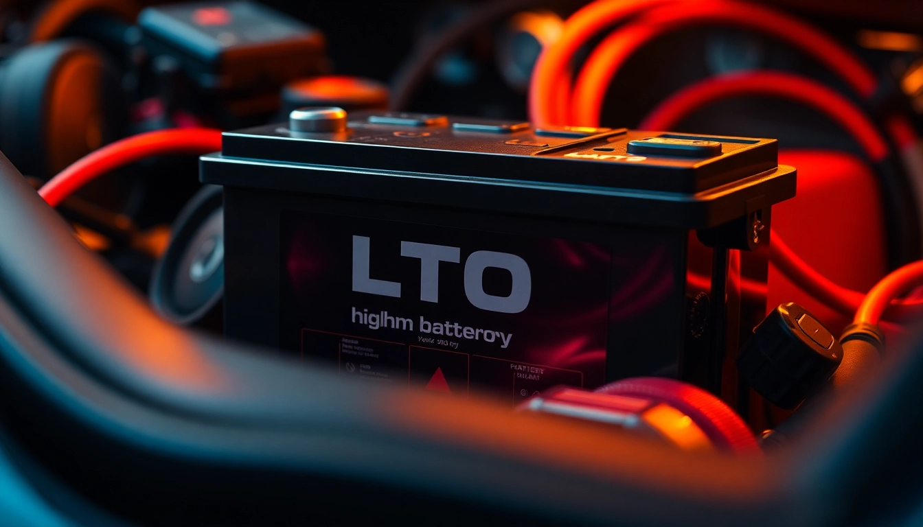 Showcasing car audio accessories paired with an advanced LTO lithium battery for optimal performance.