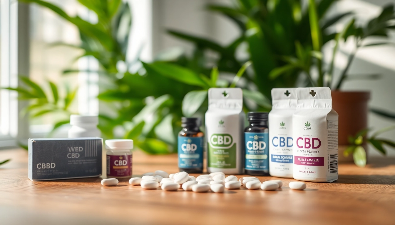 Showcasing cbd tablets in natural surroundings conveying wellness and tranquility.