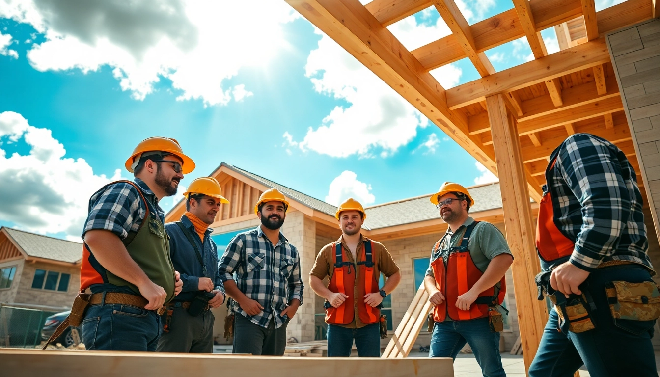 Construction team exemplifying texas association of builders values in a Texas home building project.