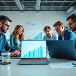 Optimizing your presence with SEO Agency Dublin professionals strategizing within a modern office.