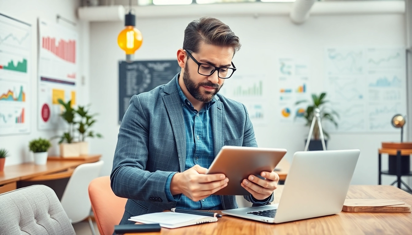 Plan to Launch Successful Startup with an entrepreneur in an innovative workspace.