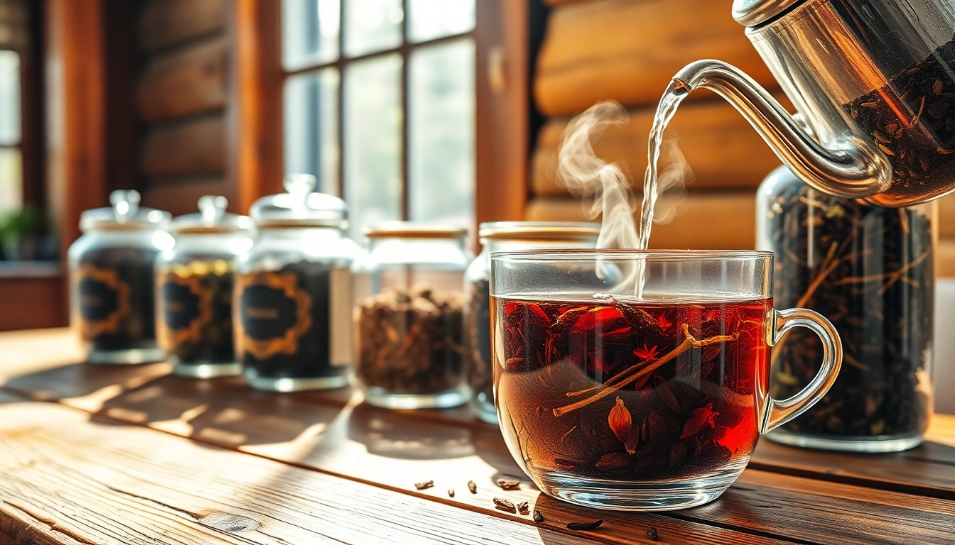 Experience the rich flavors of loose leaf black tea brewed from premium varieties in a cozy setting.