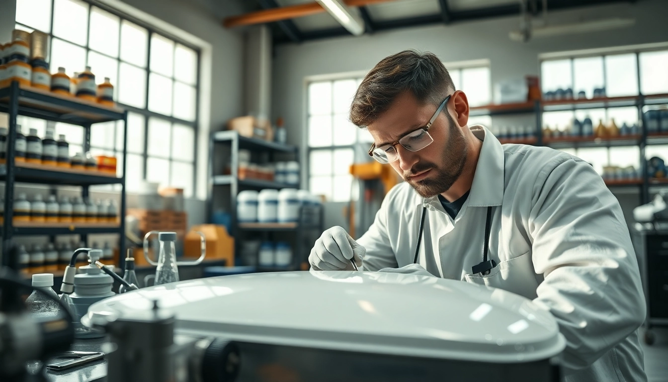 Apply infusion resins expertly in a professional composite workshop setup.