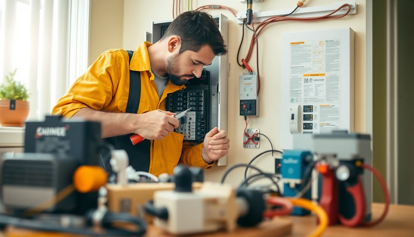 Electrical Contractor Clearwater performing inspections on a residential electrical system