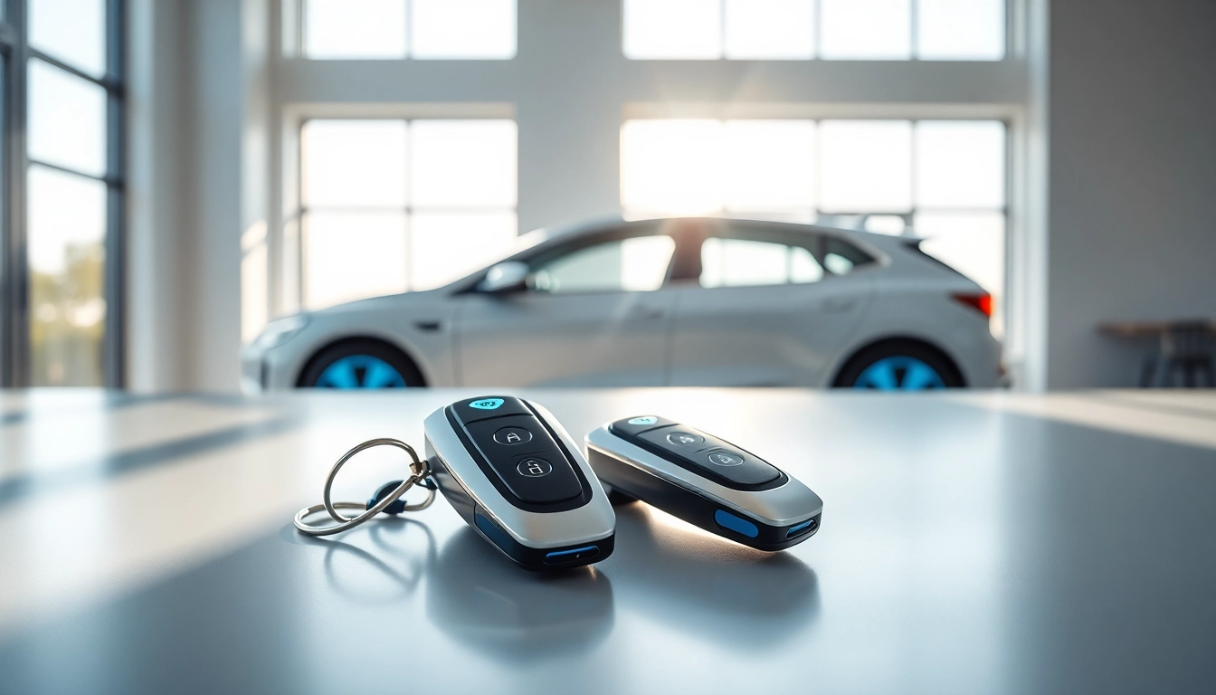 Showcase of Keys for electric cars highlighting modern design and advanced technology.