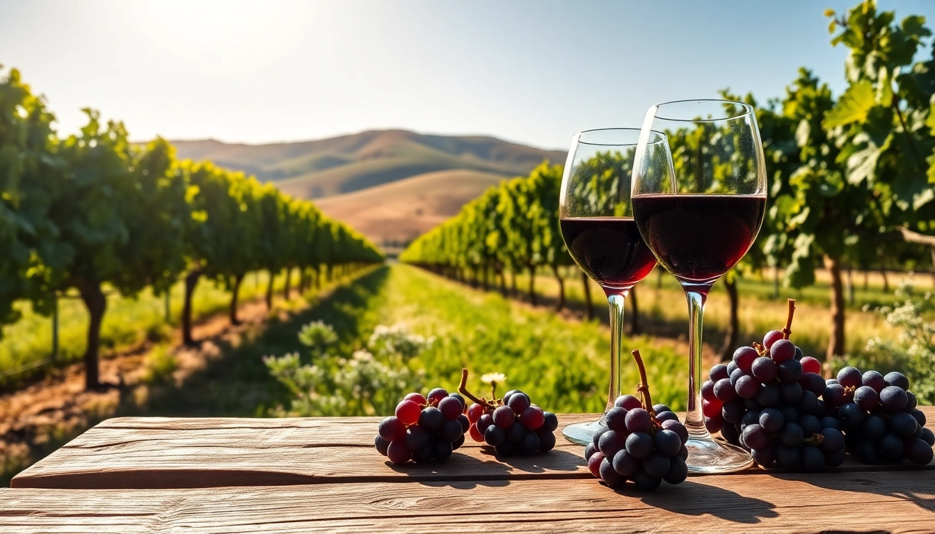Experience Winery sacramento with lush vineyards and inviting wine tasting setup.