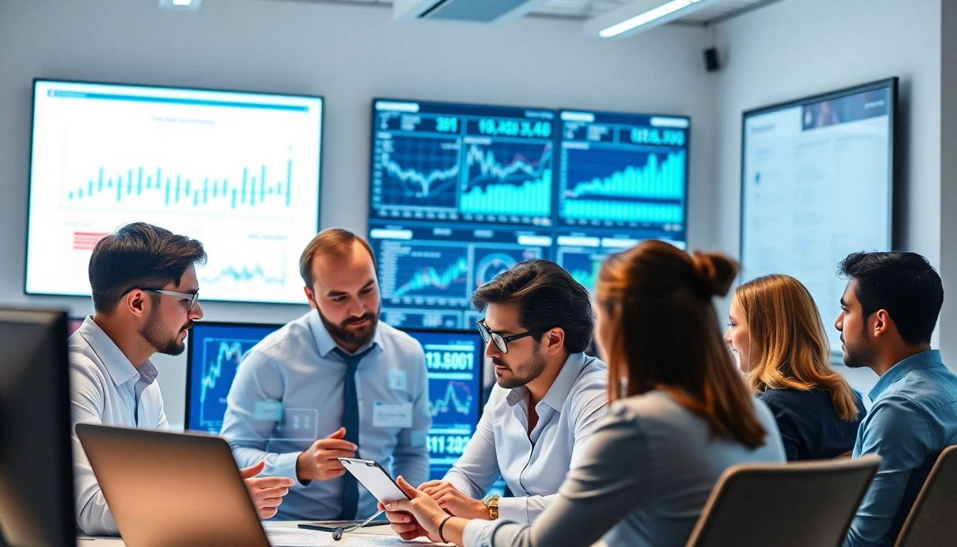 Analyze competitive market data with AI for competitive intelligence in a modern office setting.