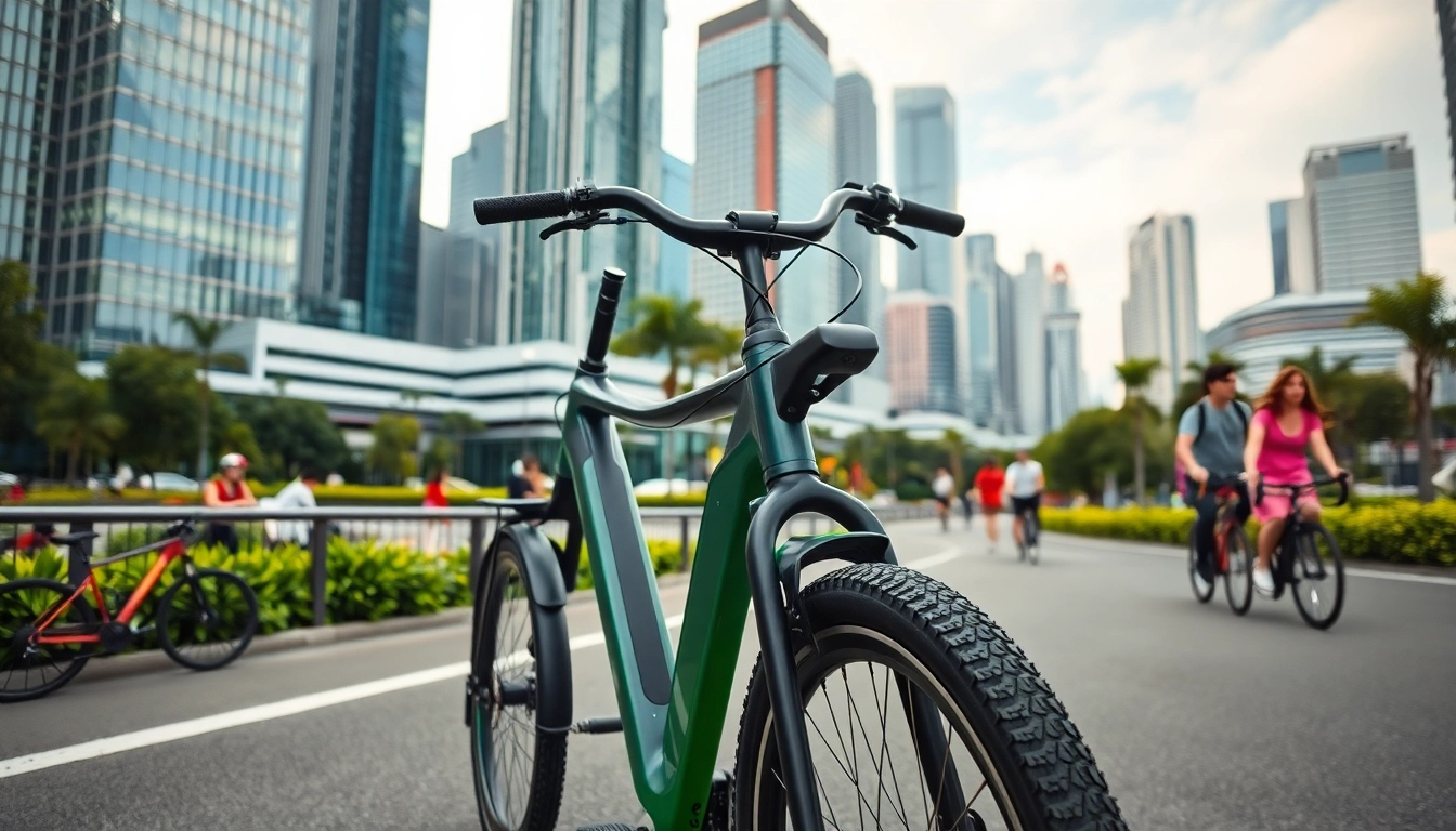 Ride an ebike Singapore through vibrant city streets with a modern electric bicycle.