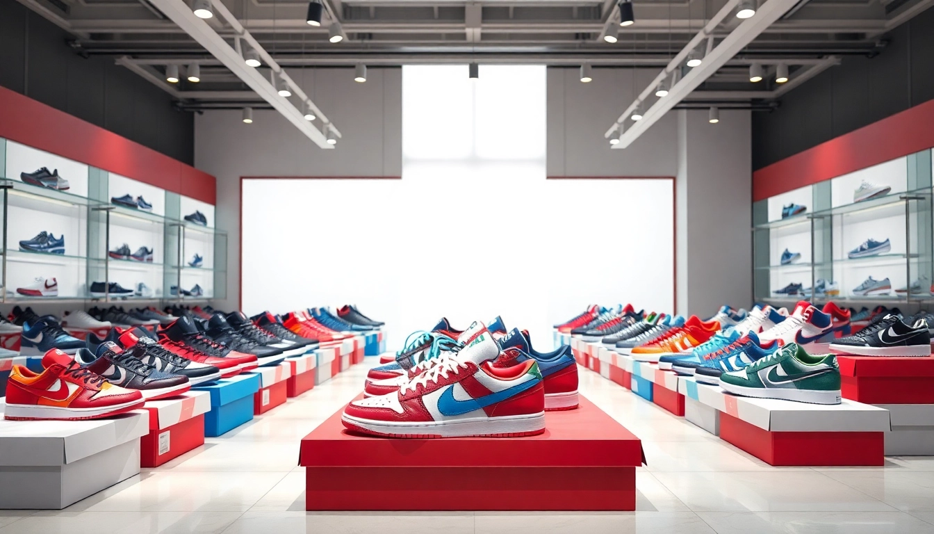 Explore a vibrant display of wholesale replica sneakers with stylish designs and quality textures.