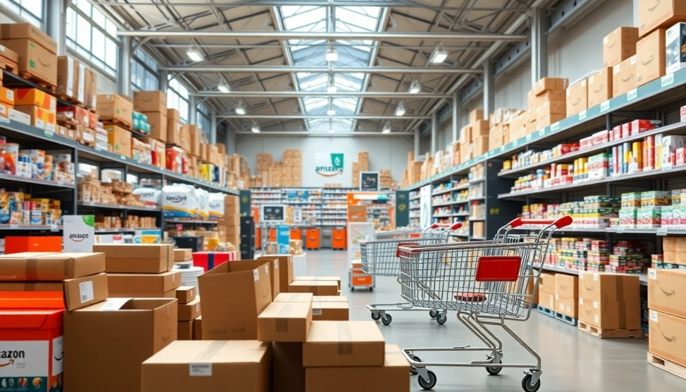 Showcase of selling wholesale on amazon with diverse products in an organized marketplace