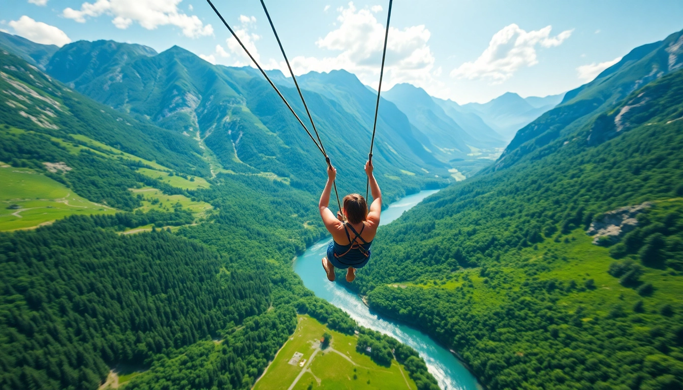 Uživajte v vožnji po Bovec zipline nad slikovito dolino Učja.