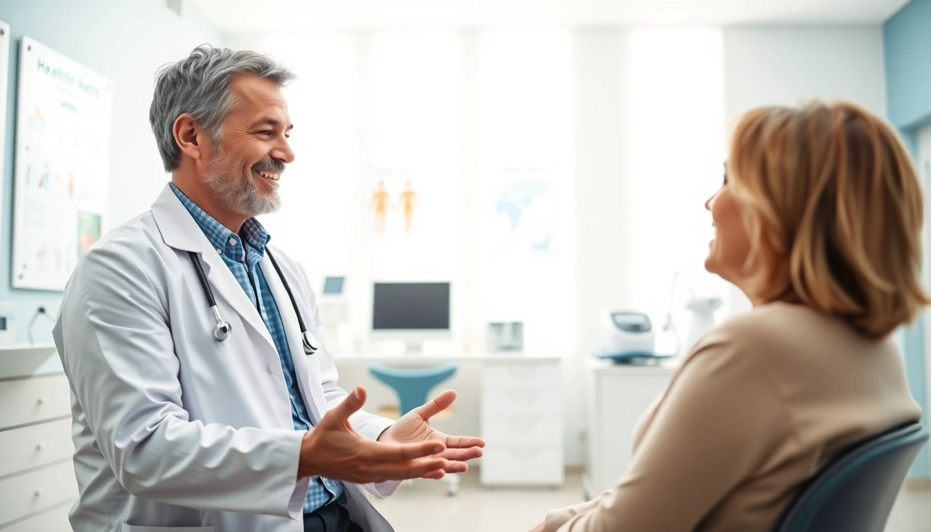 Engaging session with las vegas concierge doctors discussing healthcare in a modern office.