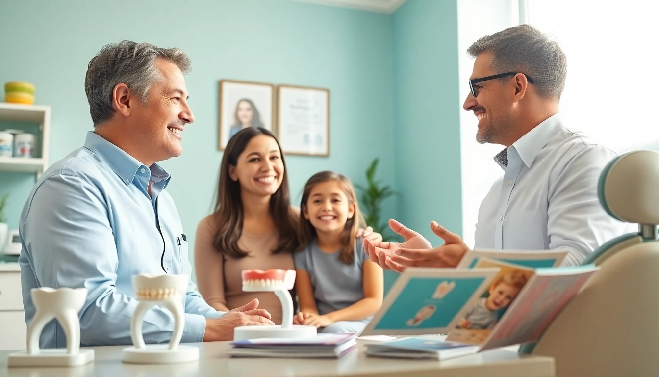 Consulting about braces Myrtle Beach in a welcoming orthodontist office with a friendly orthodontist.