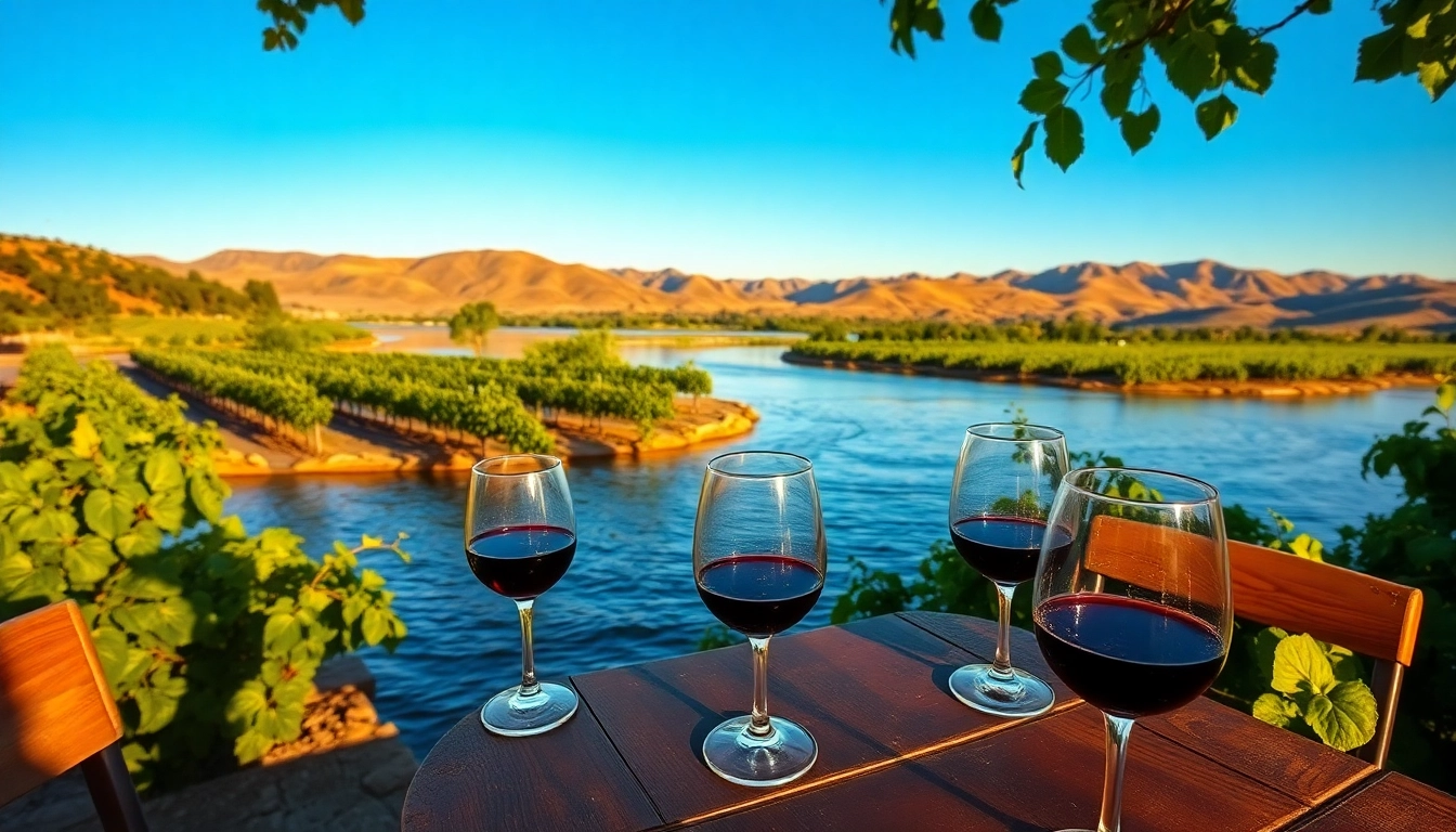 Experience the tranquility of Carksburg CA alongside the Sacramento River in a vineyard setting.