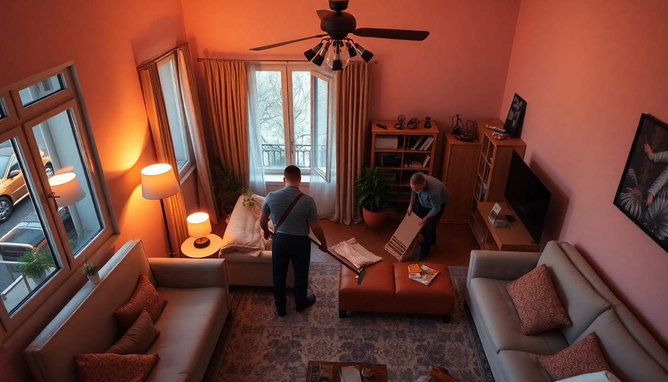 Räumung Wien: Professionelles Team bei der Entrümpelung eines Wohnraums in Wien.